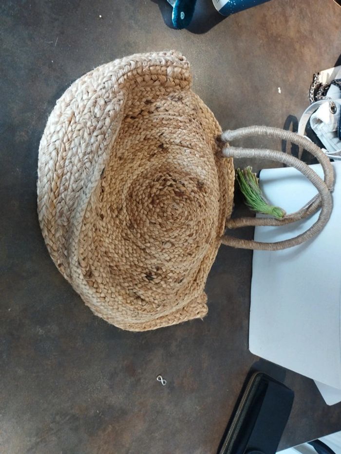 Sac a main tissé paille rotin - photo numéro 3