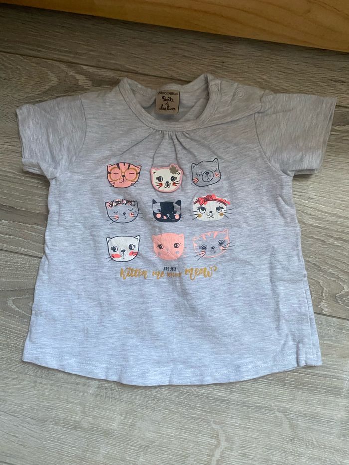 Lot tee shirt fille 2 ans - photo numéro 4