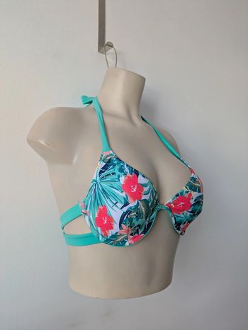 Haut de maillot de bain fleuri - Tissaia - taille 40