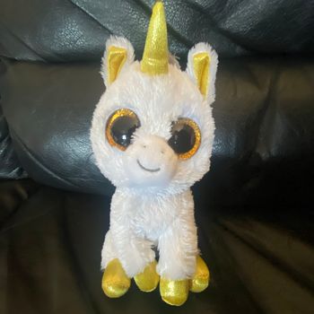 Peluche Ty Beanie peluches licorne Pegassus 17cm