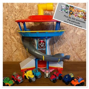 Idée cadeau 🎁 Tour de Controle sonore et lumineuse Pat Patrouille avec 8 True Métal Dino Rescue