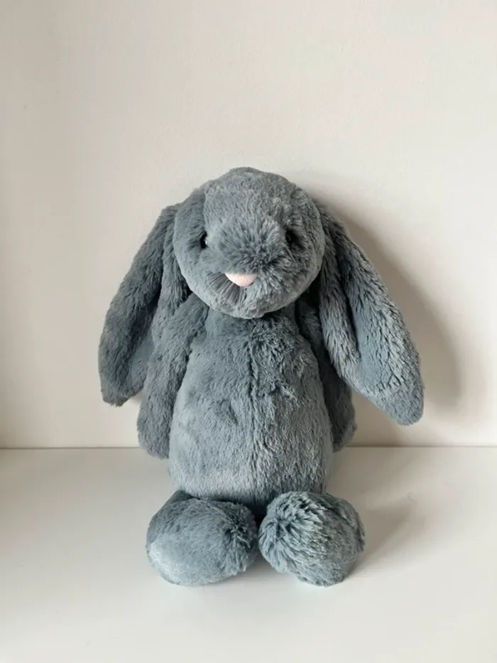 Medium bashful dusky blue bunny Jellycat