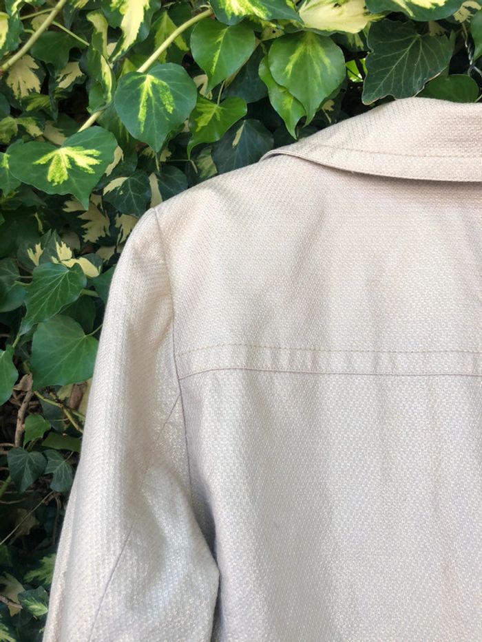 Petite veste blazer Alain manoukian beige irisé - photo numéro 14