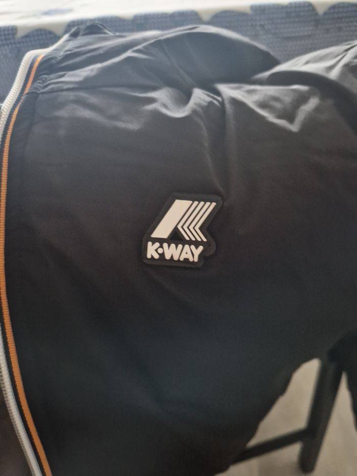 Manteau Kway Noir Court Taille S - photo numéro 6