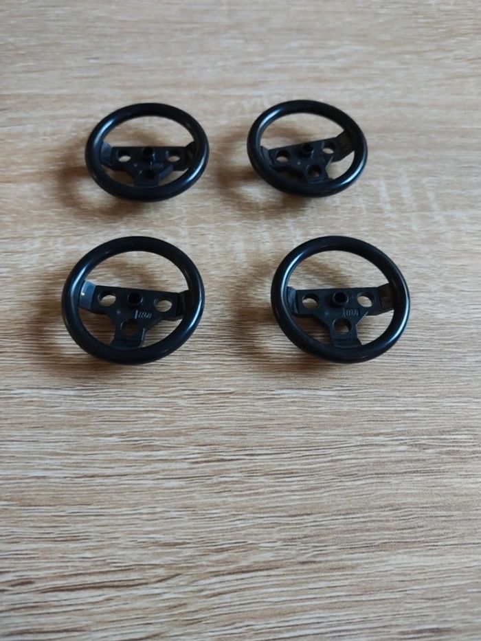 Lego lot 4 volant steering wheel large 2741 - photo numéro 2