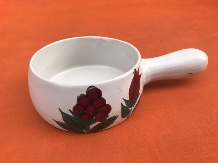 Poêlon à feu / Caquelon (résistant au four) Céramique à décor floral - photo numéro 6