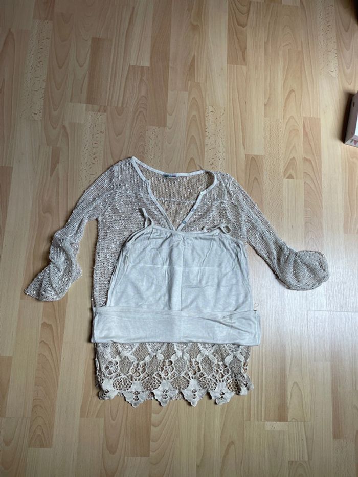 Filet de pêche + débardeur