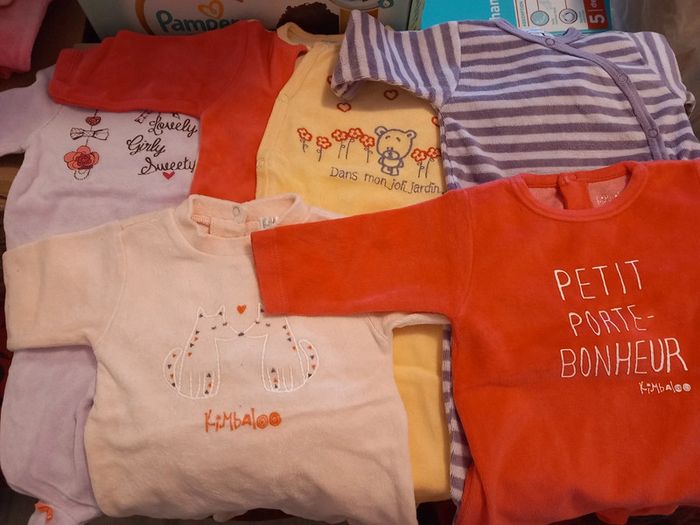 Lot de 8 pyjamas grenouillères 3mois - photo numéro 2