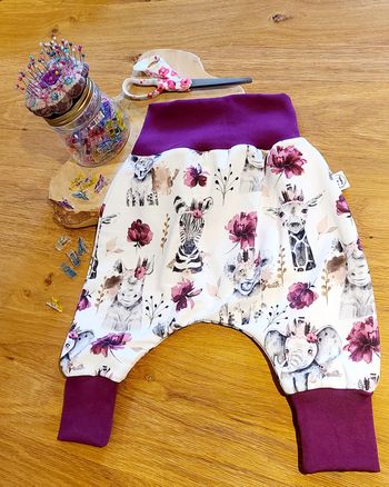 Sarouel savane violet 24mois