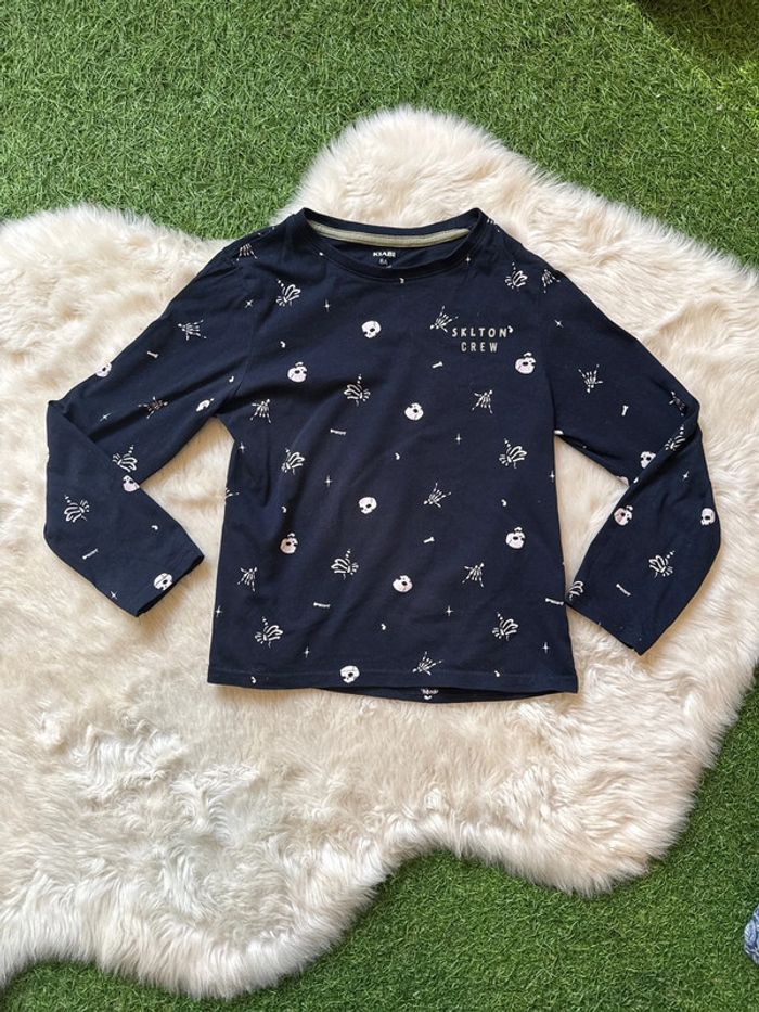 T-shirt garçon squelettes 8 ans - photo numéro 2