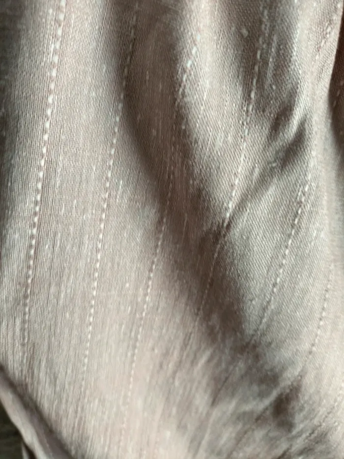 Pantalon beige rose tissé à élastique taille s - photo numéro 8