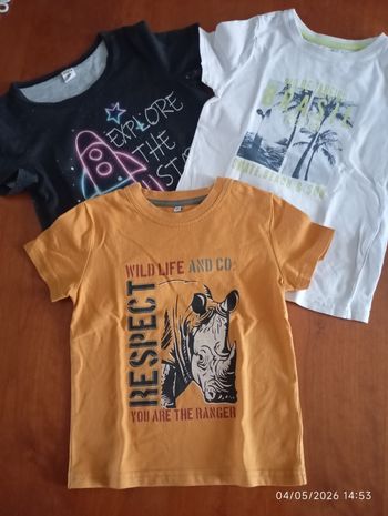 Lot de 3 t-shirts Kiabi 4 ans 