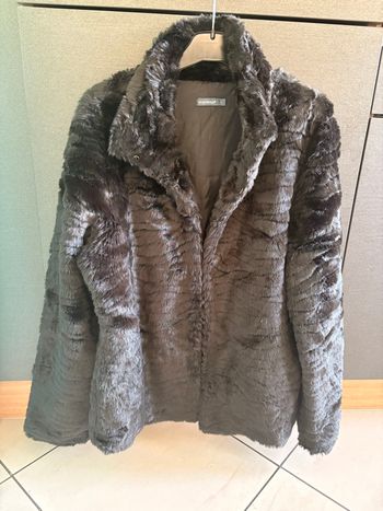 Manteau fourrure noir L