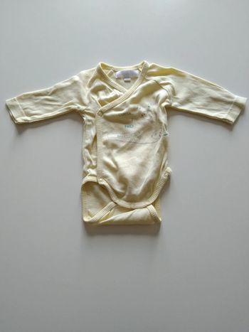 body bodie jaune fille garcon mixte naissance canari baby