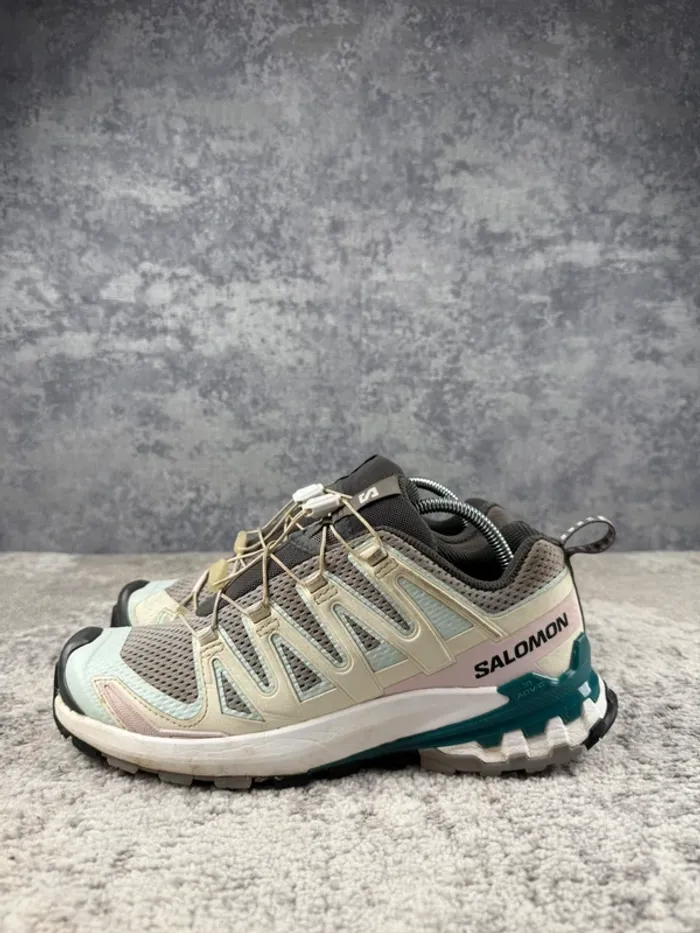 Salomon XA Pro 3D V8 - Blue & Green & Grey - photo numéro 5