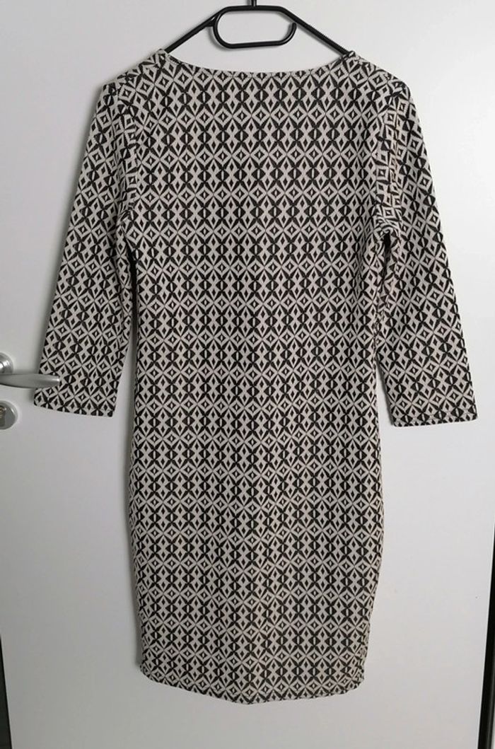 Robe noir blanc géométrique Taille S Mim - photo numéro 10