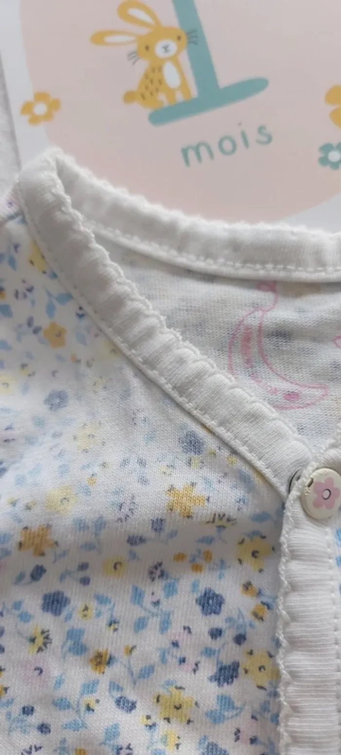 Pyjamas été bébé fille 12 mois - photo numéro 3