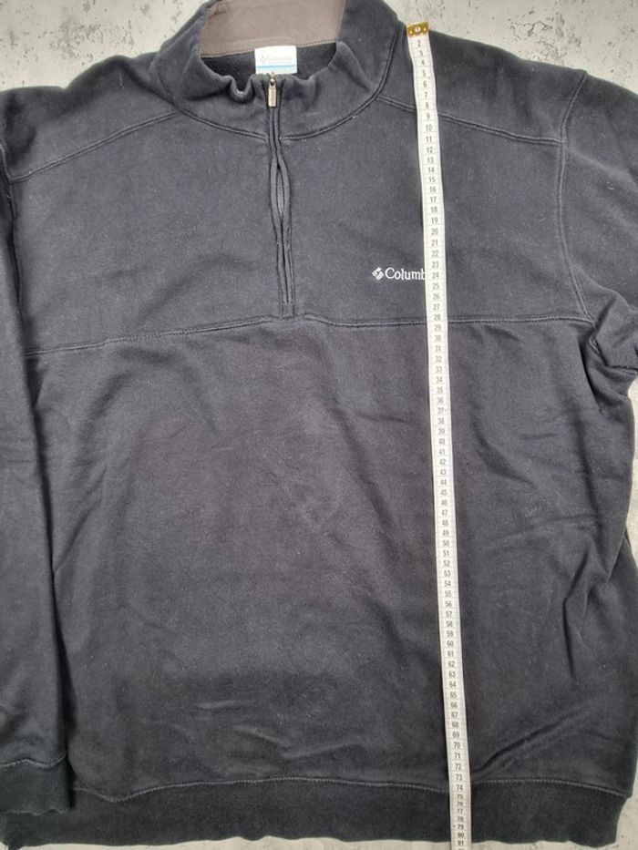 Sweat Columbia 1/4 Zip noir – Taille XXXL Homme (mesures en photos) - photo numéro 10