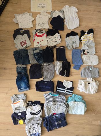 Lot de vêtements garçon 9 mois