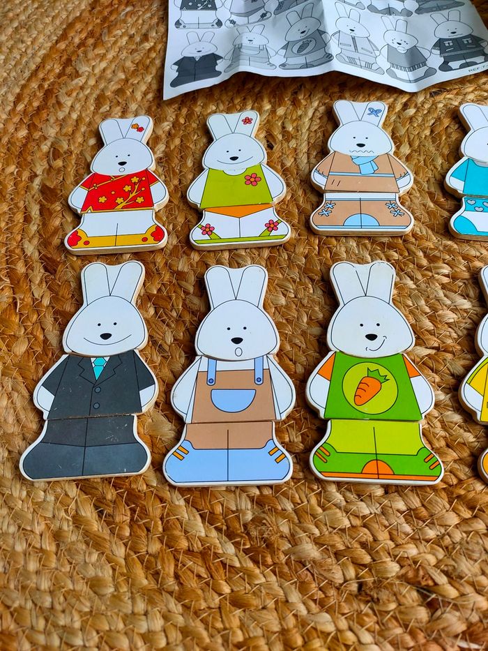 Puzzle lapin en bois - Vertbaudet - photo numéro 2