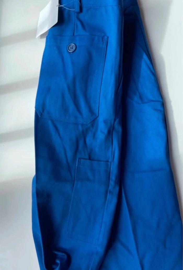 Pantalon bleu de travail neuf taille S Sanfor 100% coton - photo numéro 4