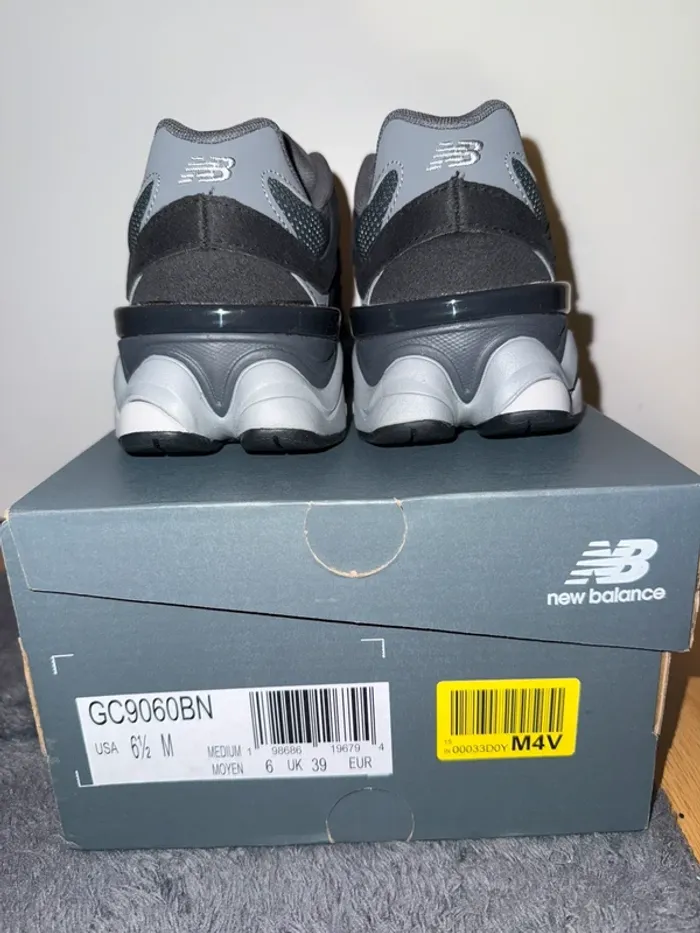 New balance GC 9060 Noir / Grise / Blanche Black - photo numéro 4