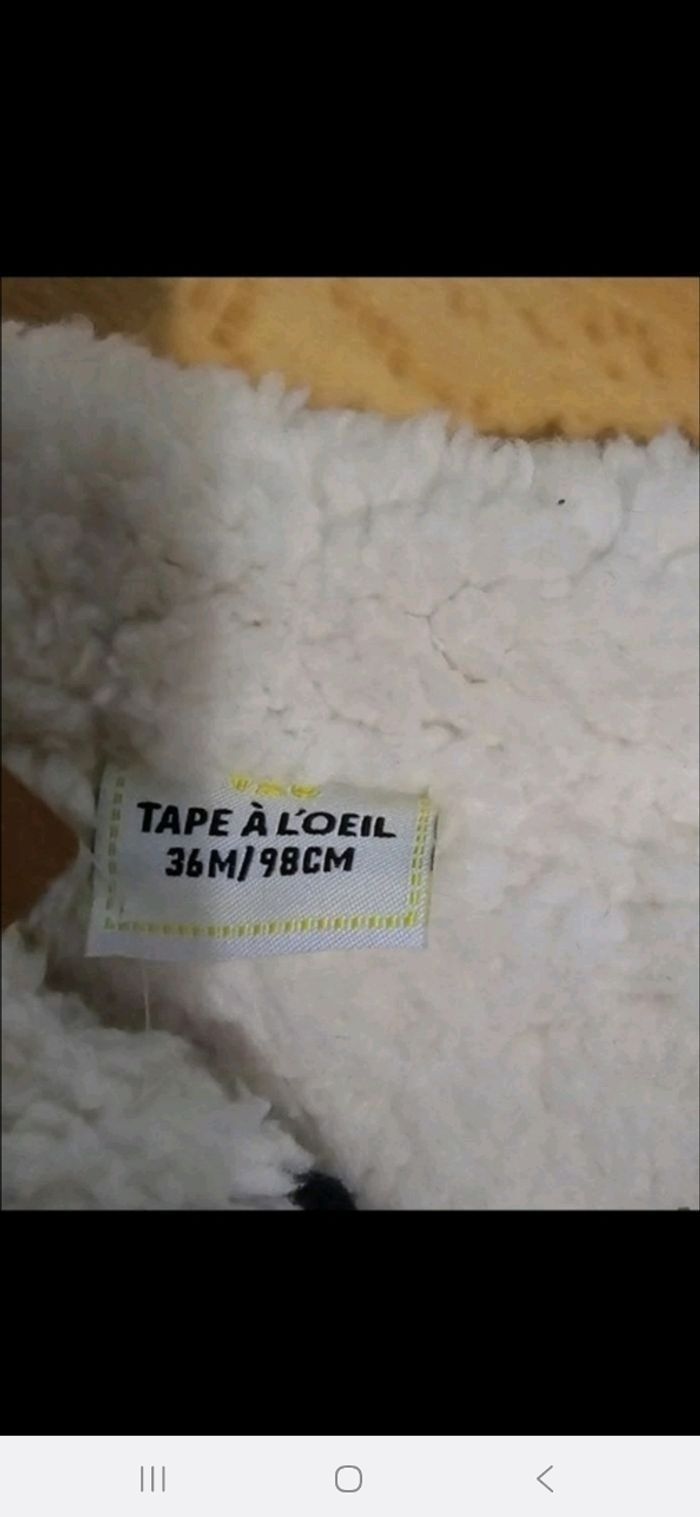 (Neuve non portée) 🏷😍💙 veste molleton et sherpa 36mois garçon 💙😍 - photo numéro 5