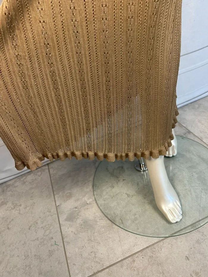 Robe longue maille Ba&sh Bronze T.2 / M neuve - photo numéro 3