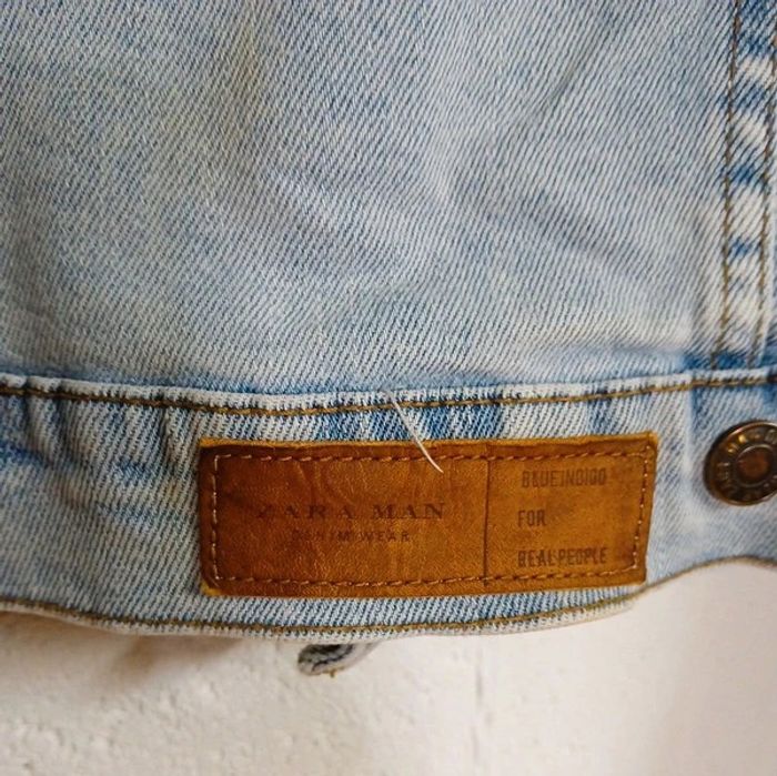 🩵 Veste en jean bleu clair – Zara Man – Taille M - photo numéro 3