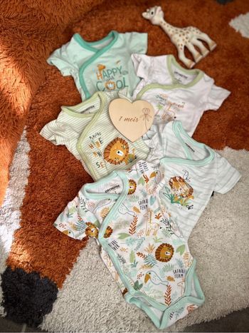 Lot de 5 bodies Orchestra - Jungle – Taille 1 mois