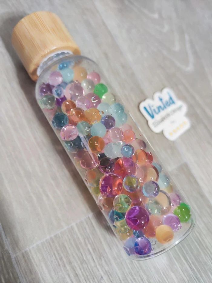 Bouteille sensorielle retour au calme billes d'eau - photo numéro 3