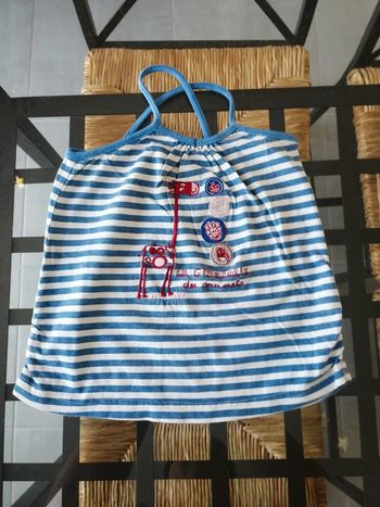 T-shirt bretelles croisées