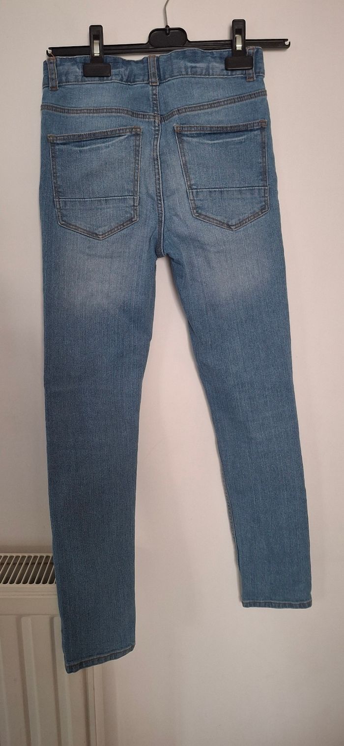 Jean Skinny Kiabi Bleu Délavé Taille Ado 12 ans ou équivalent XXS - photo numéro 3