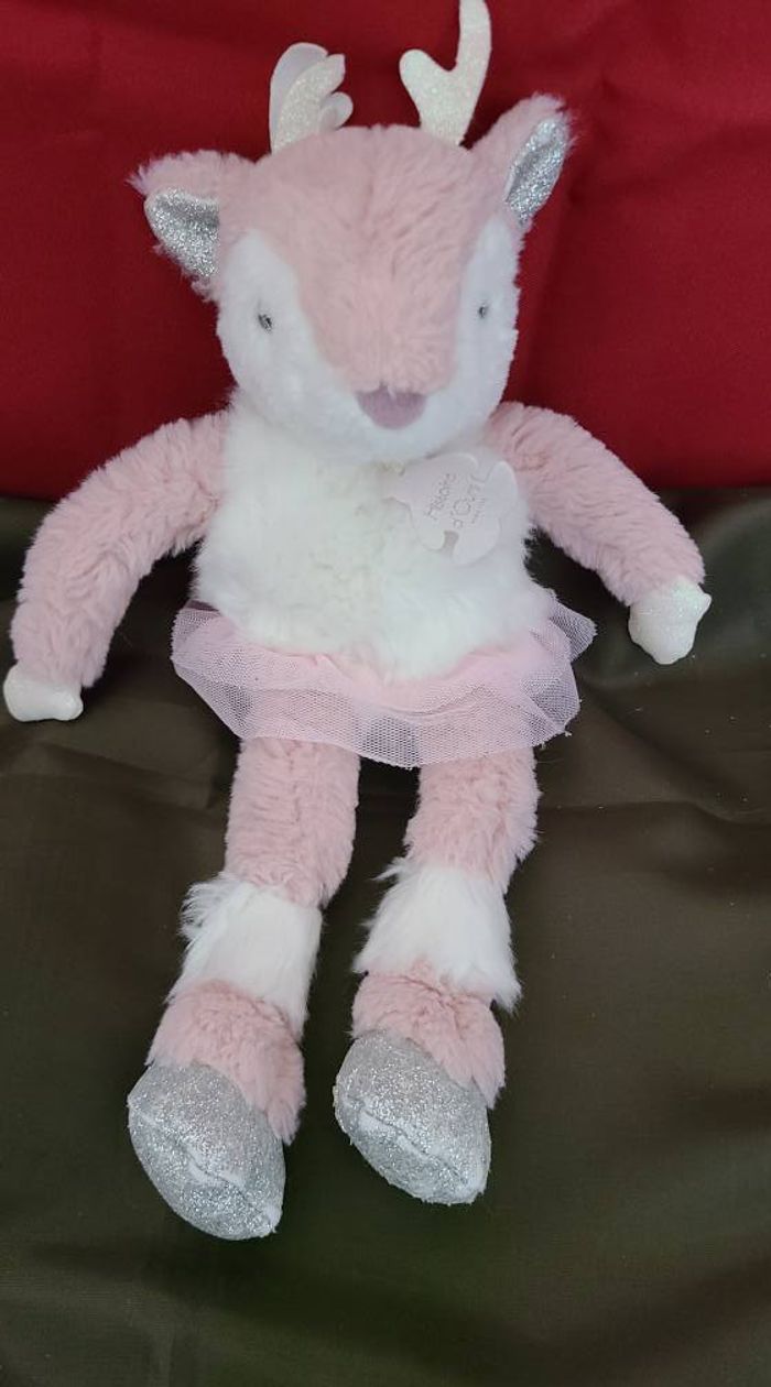 Doudou faon Elea 25 cm les petits Twist histoire d'ours - photo numéro 5
