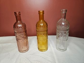 Lot de 3 vases colorés