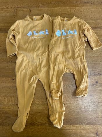 Lot de 2 pyjamas Disney – 1 et 6 mois 
