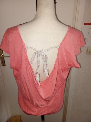 Tunique rose mi saison été femme dos nu taille 38 ou M