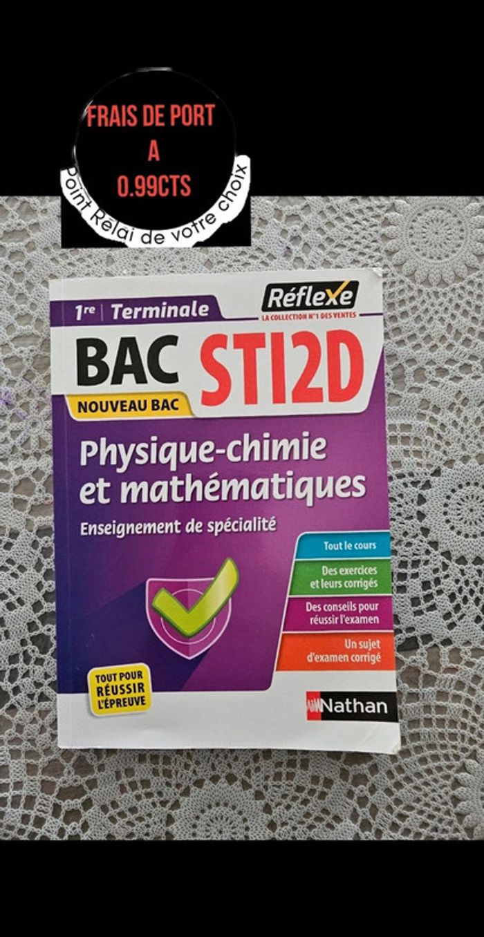 Livre révision physique mathématiques bac 1er et terminale STI2D