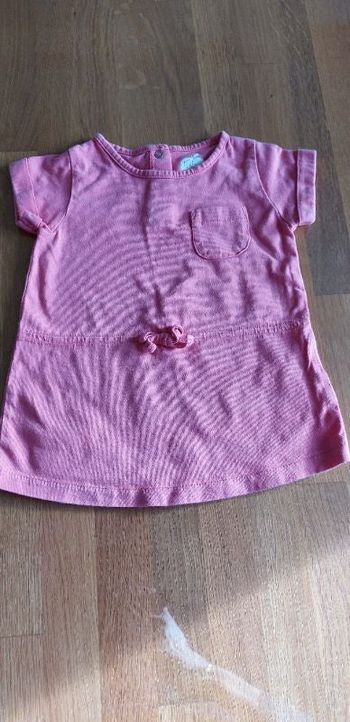 Jolie robe manches courtes bébé fille 9 mois