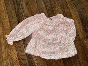 Blouse rose et Théo  6 mois