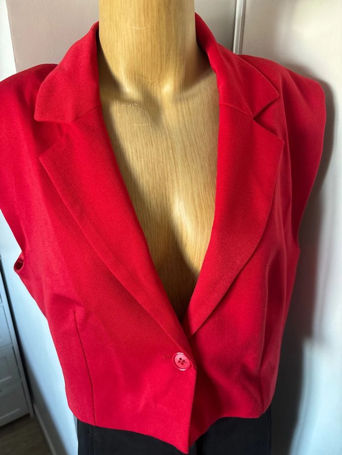 Bolero veste tailleur sans manches XL -46 - photo numéro 2