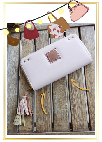 Pochette Linvosges rose pastel NEUVE - Porte-cartes & monnaie - Cuir synthétique