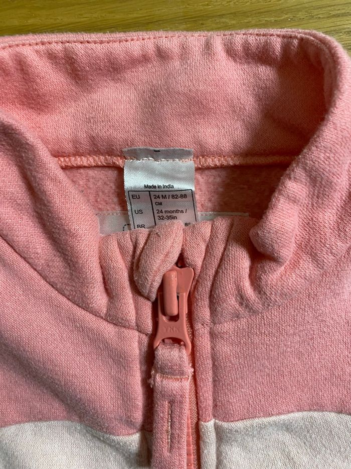 Décathlon Gilet zippé polaire rose Taille 24 mois - photo numéro 4