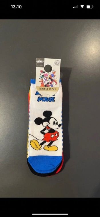 Lot de 3 paires de socquettes Disney 37/42 neuves