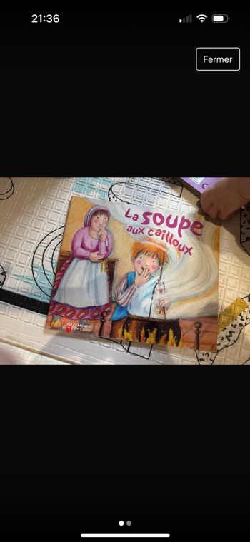 Livre enfant la soupe aux cailloux