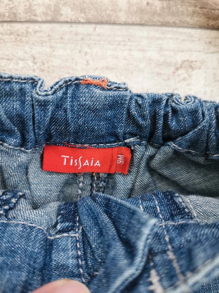 🌺Joli short jean cargo vintage 6mois bleu - photo numéro 2