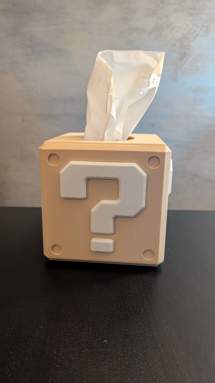 Boîte à mouchoir bloc 3D