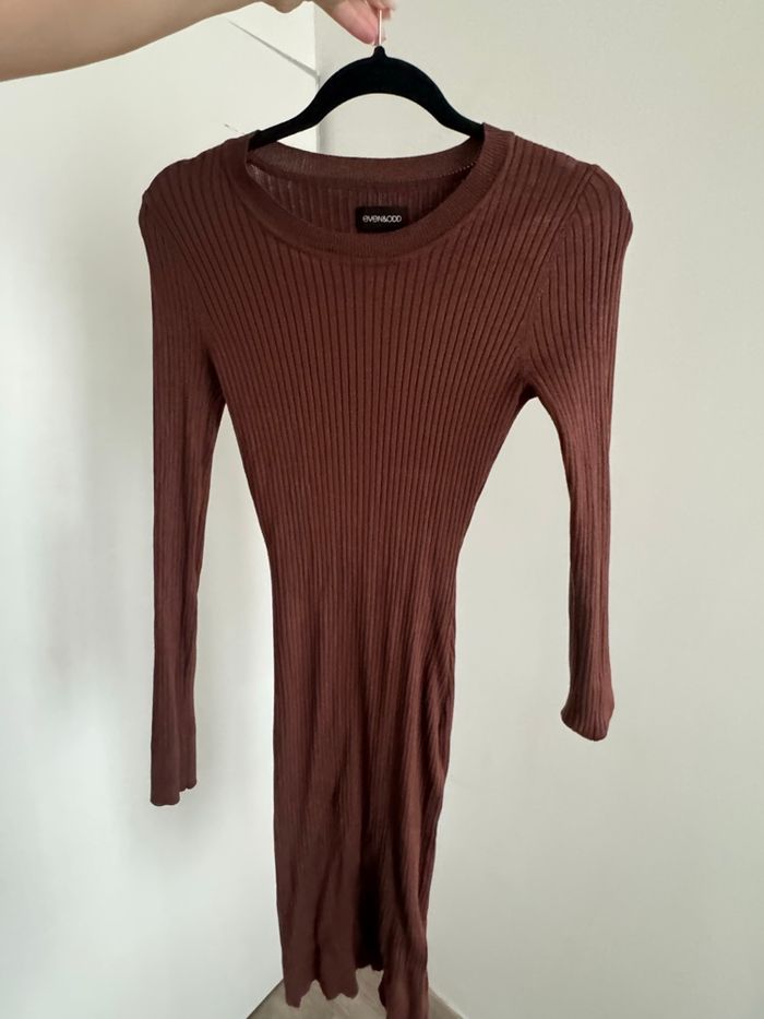 Robe en maille marron - photo numéro 3