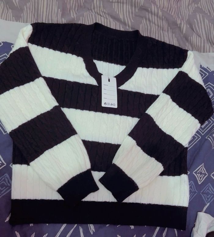 Joli pull cotelé bien épais pour l’hiver