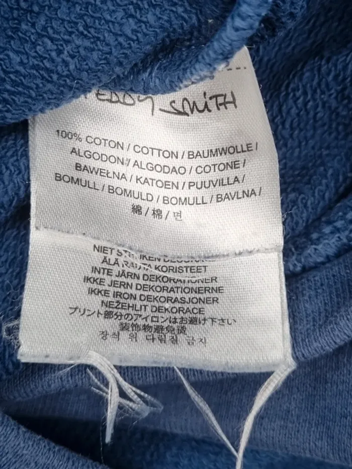 Sweat à capuche Teddy Smith bleu – Taille 12 ans Garçon (mesures en photos) - photo numéro 7